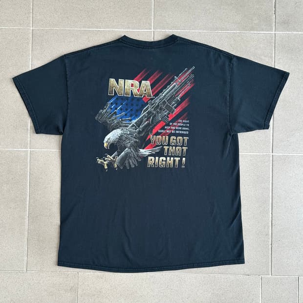 빈티지 NRA 티셔츠 XL
