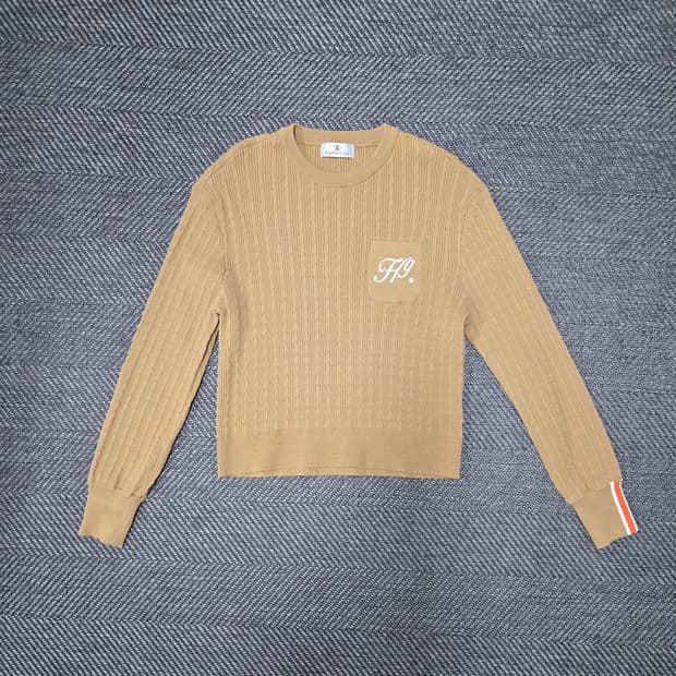 헤지스 골프 레이온76%니트티 니트 긴팔티