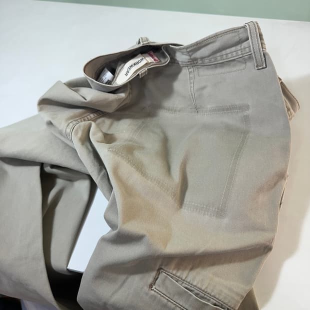 32 L 리바이스 베이지 와이드핏 워크웨어 코튼팬츠