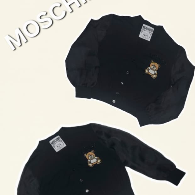 (정품) Moschino 비쥬 테티베어 블랙 가디건(90)