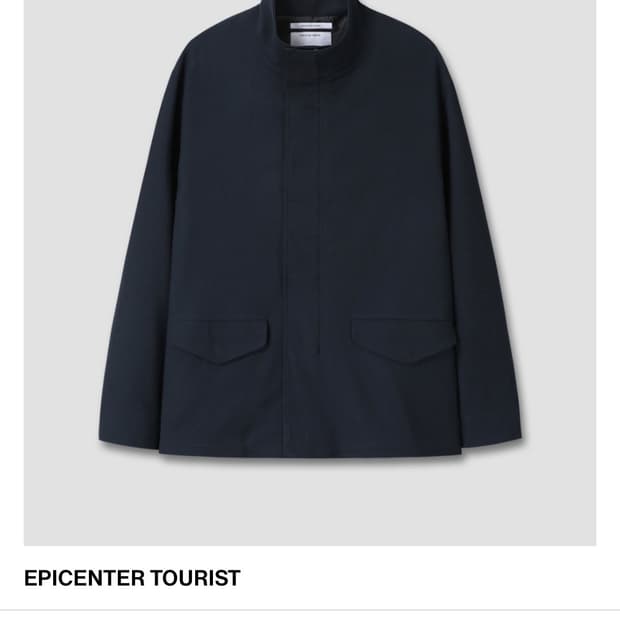 [구매] epicent tourist 울 블렌드 필드 파카 M