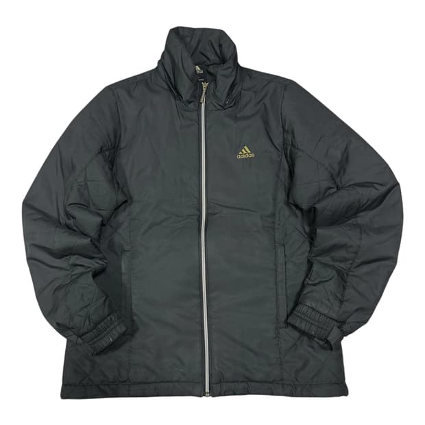 바배) 아디다스 삼각 스몰로고 여성 누빔 패딩