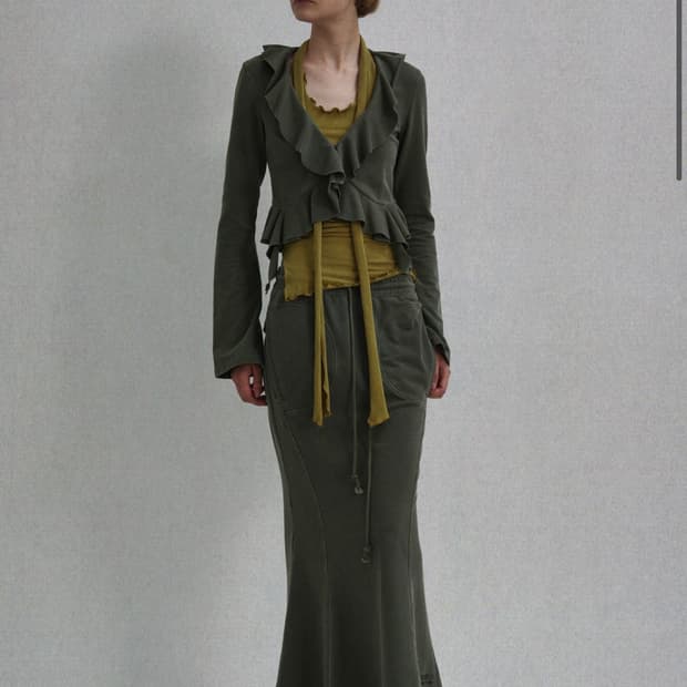 (새상품)SEO 에스이오 러플 블라우스