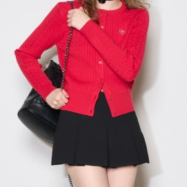 WOMAN GNRL 에센셜 케이블 가디건 