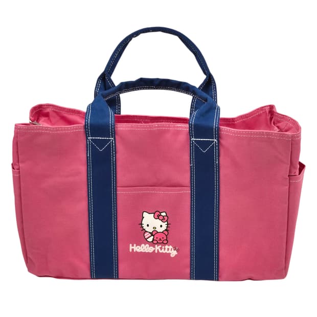 04s 고전 키티 레트로 핑크 캔버스 토트백