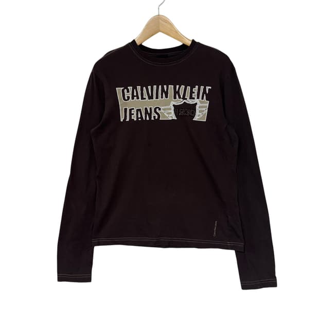 Calvin Klein Jeans Y2K 긴팔 티셔츠