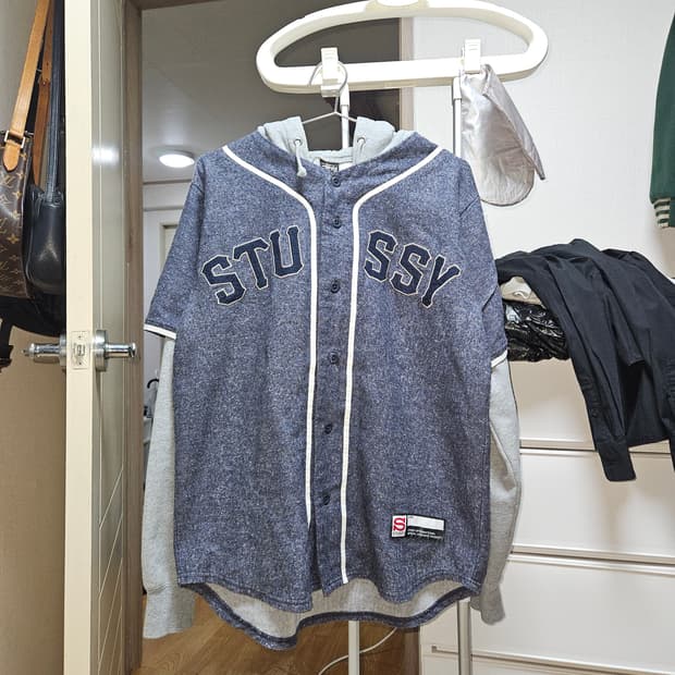 스투시 올드스쿨 레이어드 후드