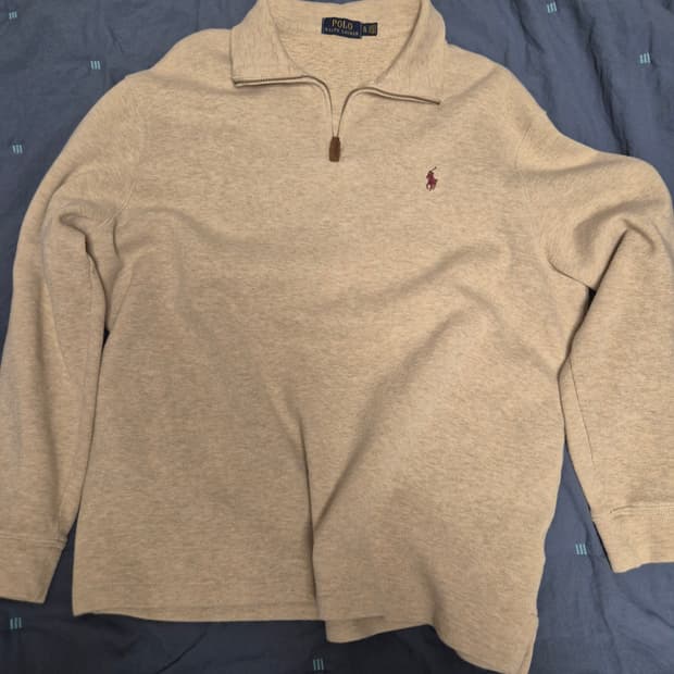 빈티지 폴로 하프집업 XL