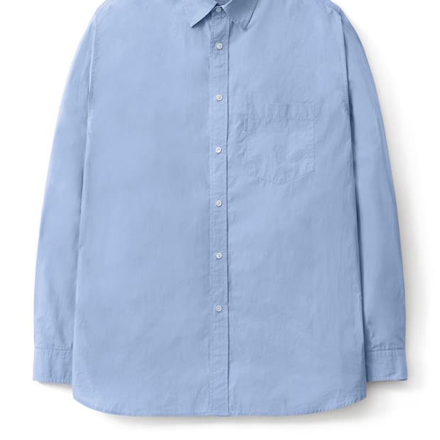 (4 새제품) 포터리 제네틱 코튼 컴포트 셔츠 sax 삭스 컬러