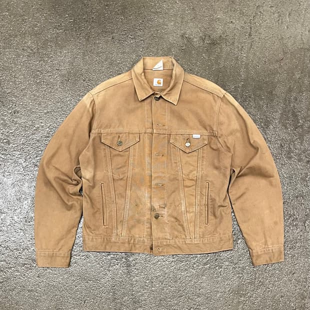 80s Carhartt 트러커 자켓 (105)