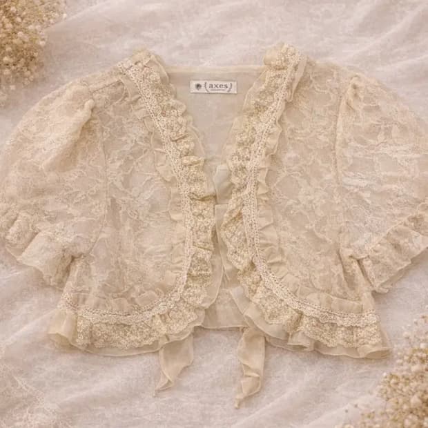 엑시즈팜 핀터 페어리 레이스 가디건