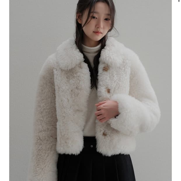 반티아 메이드 리얼 양털 퍼자켓