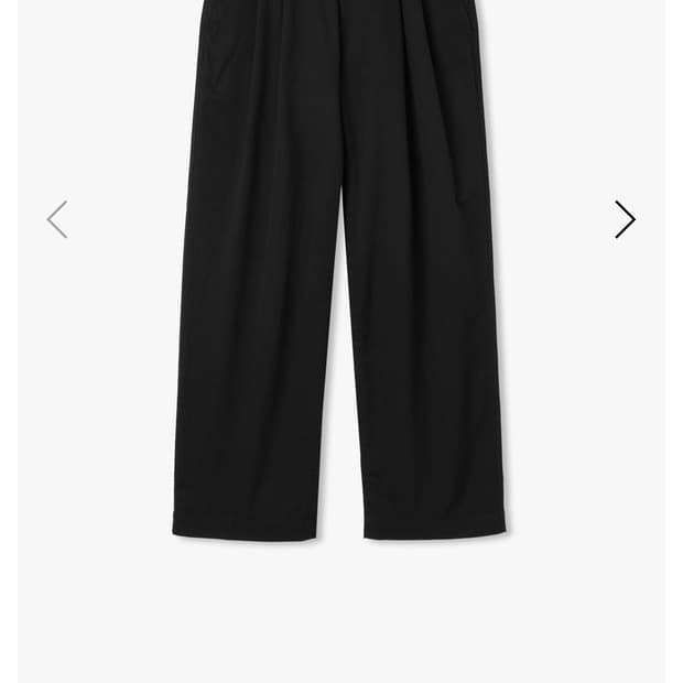 BLACK YRS Y-550 WASHED WIDE CHINO PANTS
