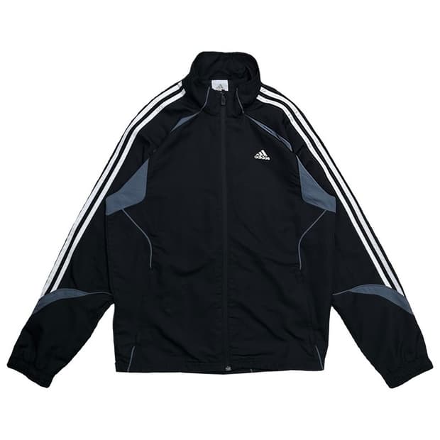 아디다스 바람막이 자켓 블랙 L
