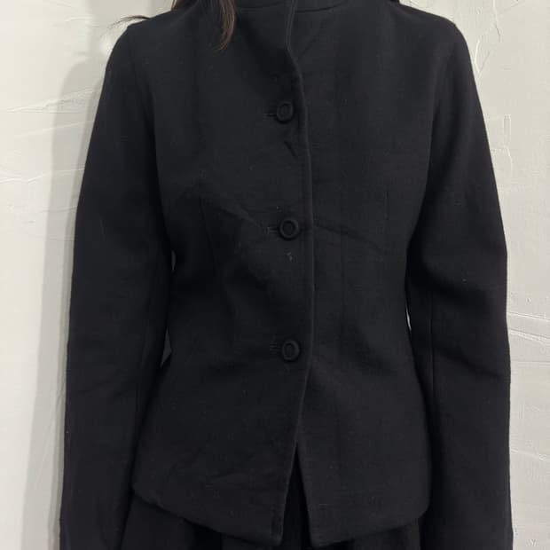 kiyoko takase button wool jacket