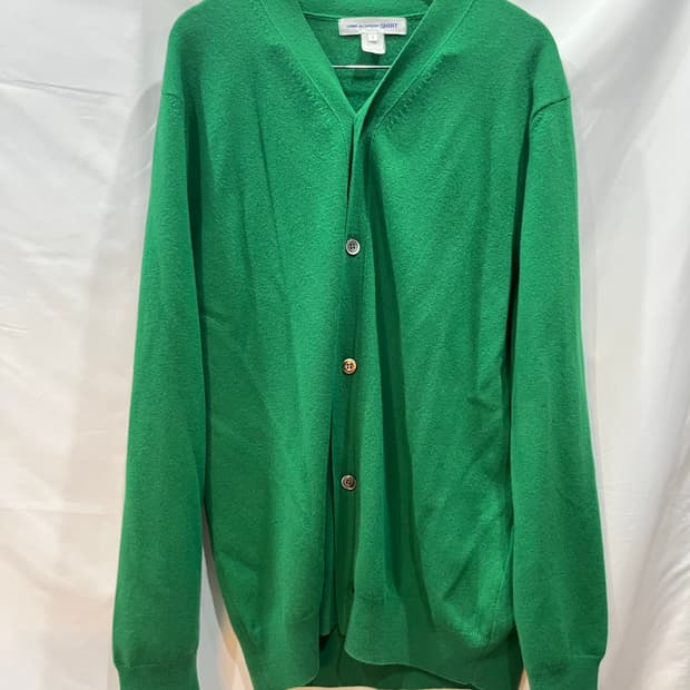꼼데가르송 셔츠 오버사이즈 가디건 그린 S