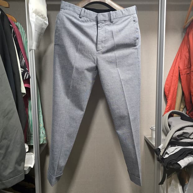 띠어리 마이크로 체크 팬츠 31