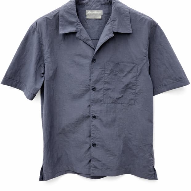 Eddie Bauer 네이비 반팔 셔츠 XL