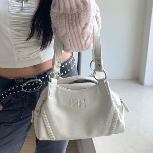 as"on 애즈온 보니타 미니 백 화이트 아이보리