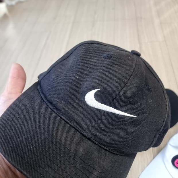 빈티지 나이키 블랙 볼캡 모자(f)