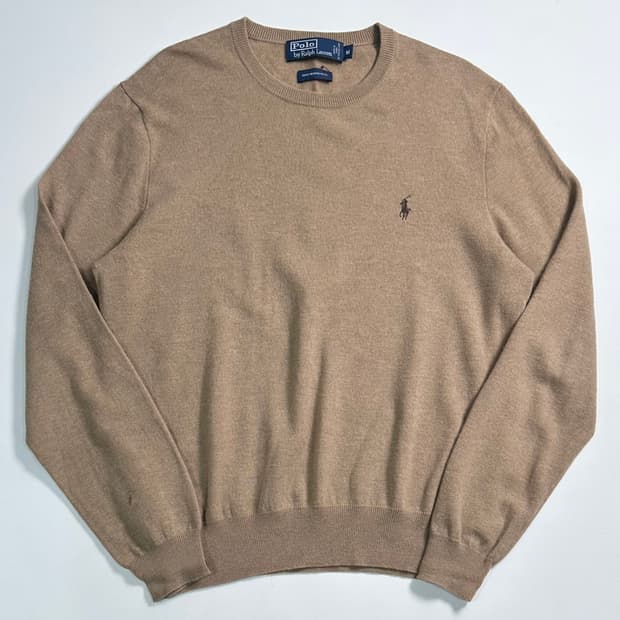 폴로 랄프로렌 베이지 울 니트  