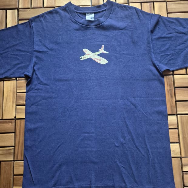 Old Stussy 스투시 90s 에어플레인 티셔츠