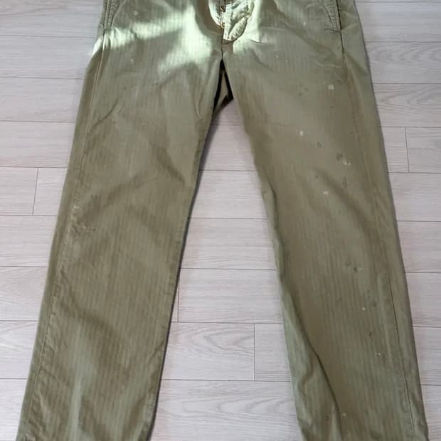 RRL(더블알엘) 페인트 스플래터 헤링본 트윌 오피서 치노 팬츠 34