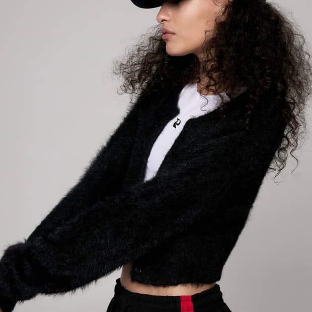 더포르타 헤어리 퍼 가디건