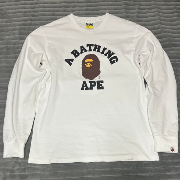 베이프 컬리지 롱슬리브 L