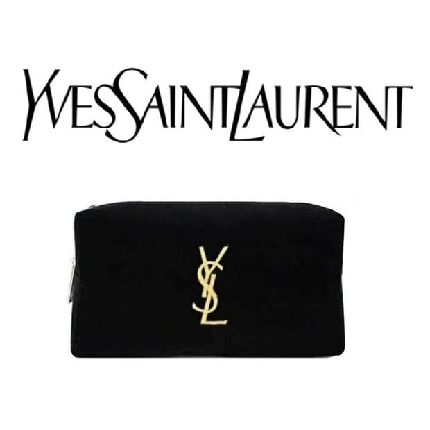 입생로랑 YSL 블랙 벨벳 파우치 (새제품)