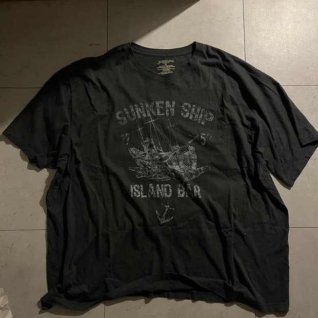 세인트존스베이 Sunken Ship 빈티지 티셔츠 xxxl