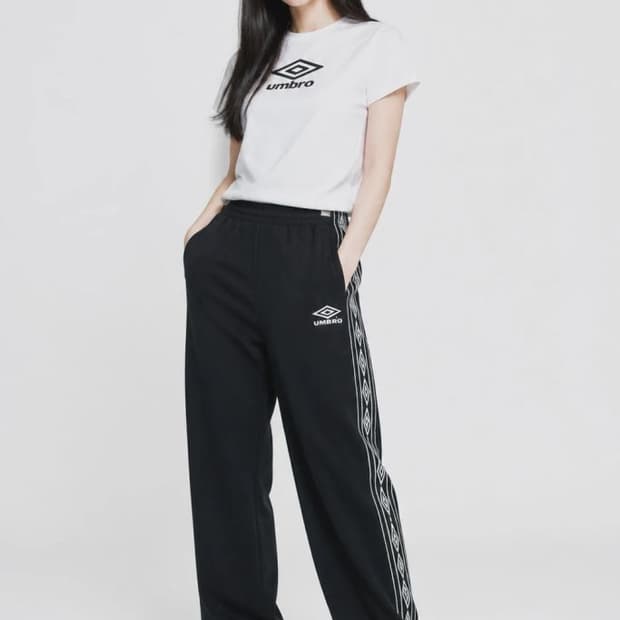 엄브로 블랙 여자 27인치 운동바지 O1092