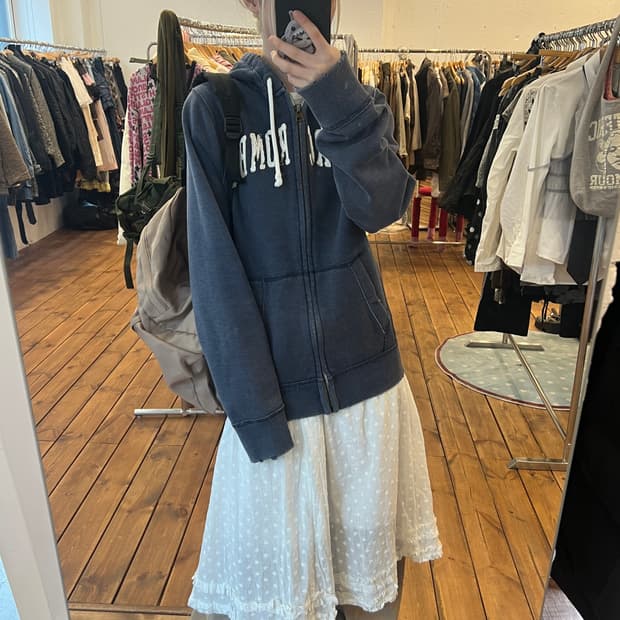 아베크롬비 네이비 후드집업