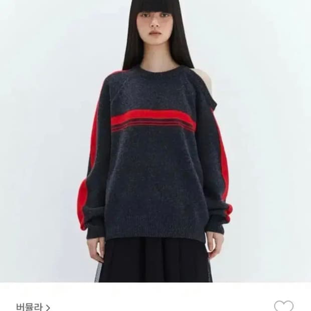 버뮬라 burmula ONE SHOULDER KNIT