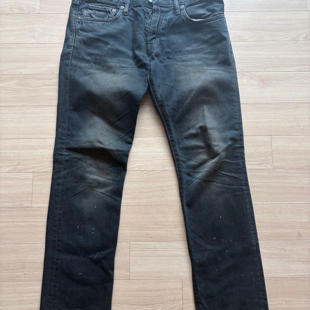 (일괄) Gap 1969 링스펀 스플래터 데님 & 슬림 머스타드 팬츠 