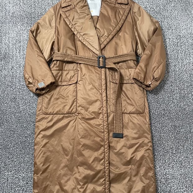 빈티지9. Maxmara 막스마라 그린티 롱 패디드 트렌치 코트