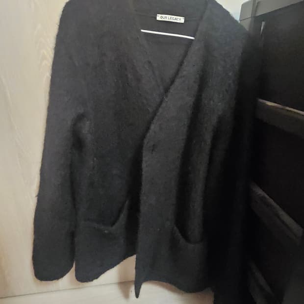 [46] 아워레가시 모헤어 가디건 블랙