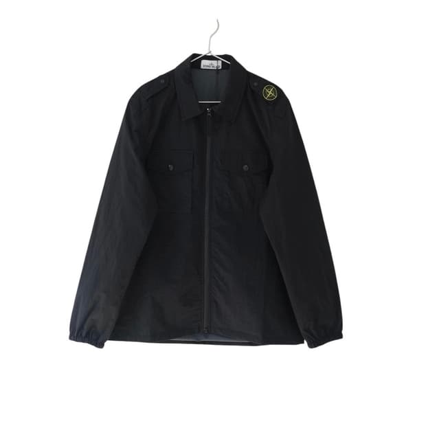 스톤아일랜드 견장 와펜 셔츠 집업