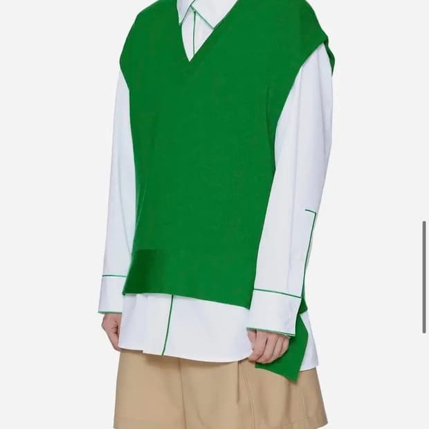 우영미 22ss 그린 니트베스트 48