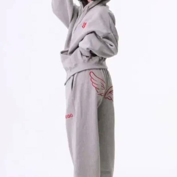 yegg 예그 윙 후드 집업 + 바지 세트