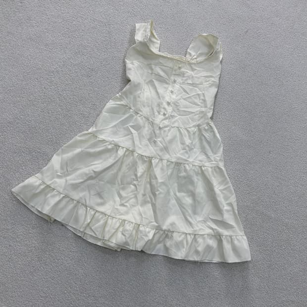 실측확인 빈티지 버튼업 미니 원피스 0423E