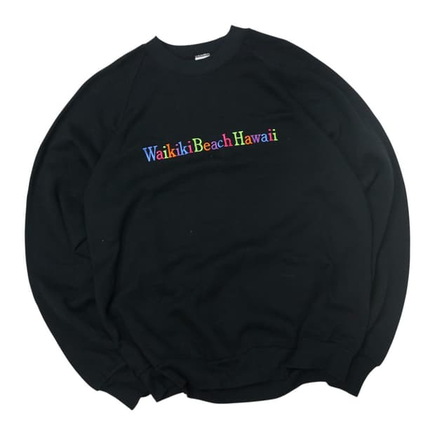 저지스 90s 와이키키 비치 하와이 자수 스웻셔츠 (XL)
