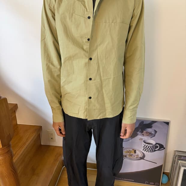 [LES] Pin shirt (Avocado)