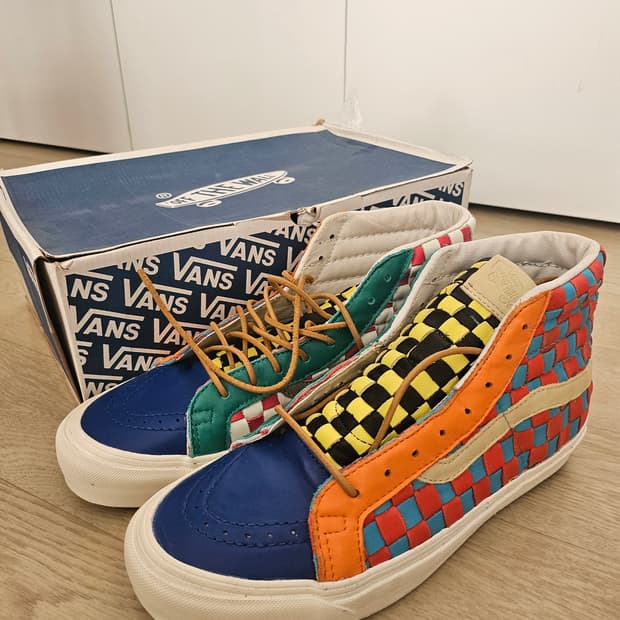 반스볼트 50주년 sk8 하이 우븐