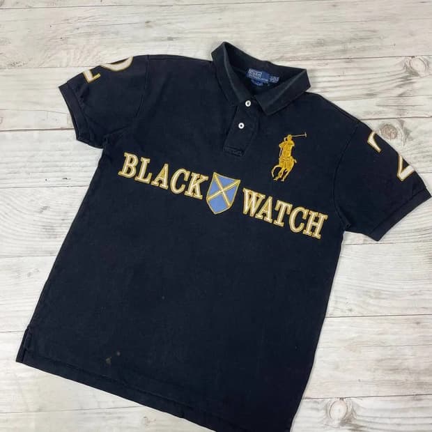 폴로 빅포니 블랙워치 L 티셔츠 카라티