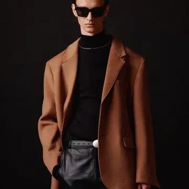 토니웩 아카이브 컷팅 블레이저 L 카멜