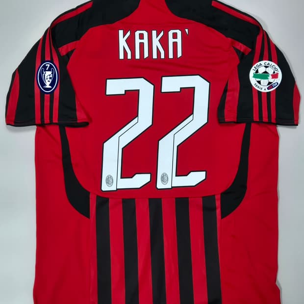 레트로)07-08시즌 ac밀란 홈킷 카카 유니폼 L사이즈