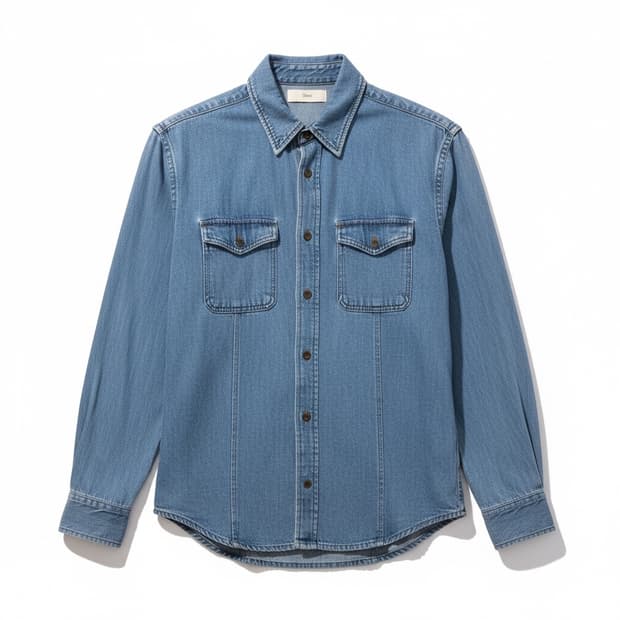 Dunst boyfriend fit denim shirt S