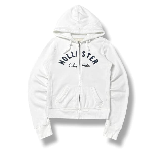 홀리스터 후드집업 화이트