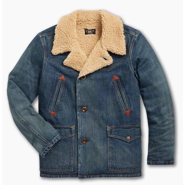 Rrl 더블알엘 데님 랜치 재킷 XL 